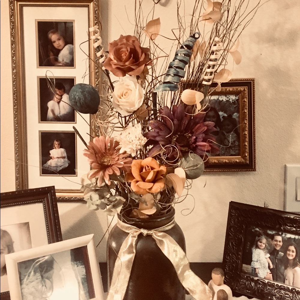 Churn With Warm Neutral Floral Design